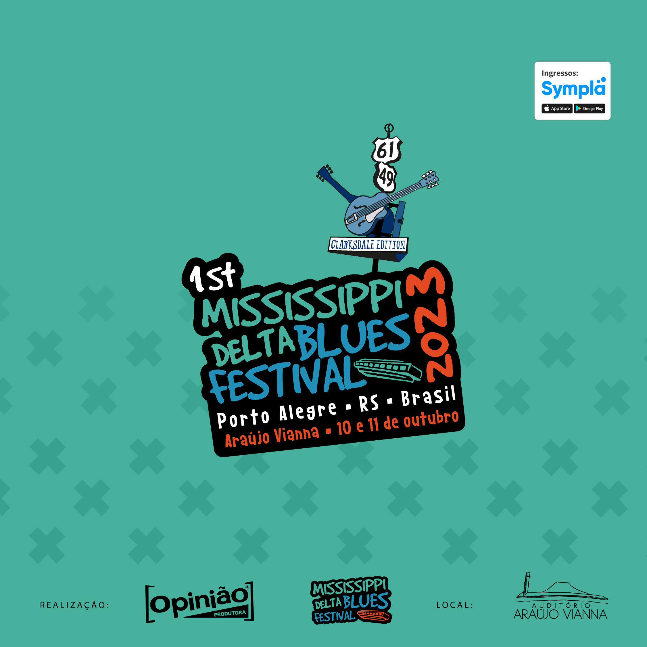 Mississippi Delta Blues Festival pela primeira vez em Porto Alegre!